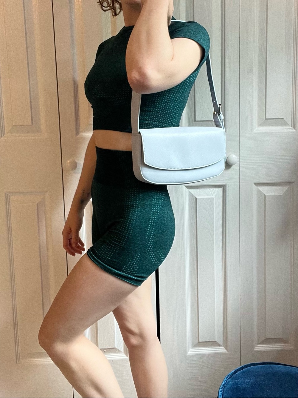 Minimalist light blue Shoulder Bag – Sleek Everyday Crossbody